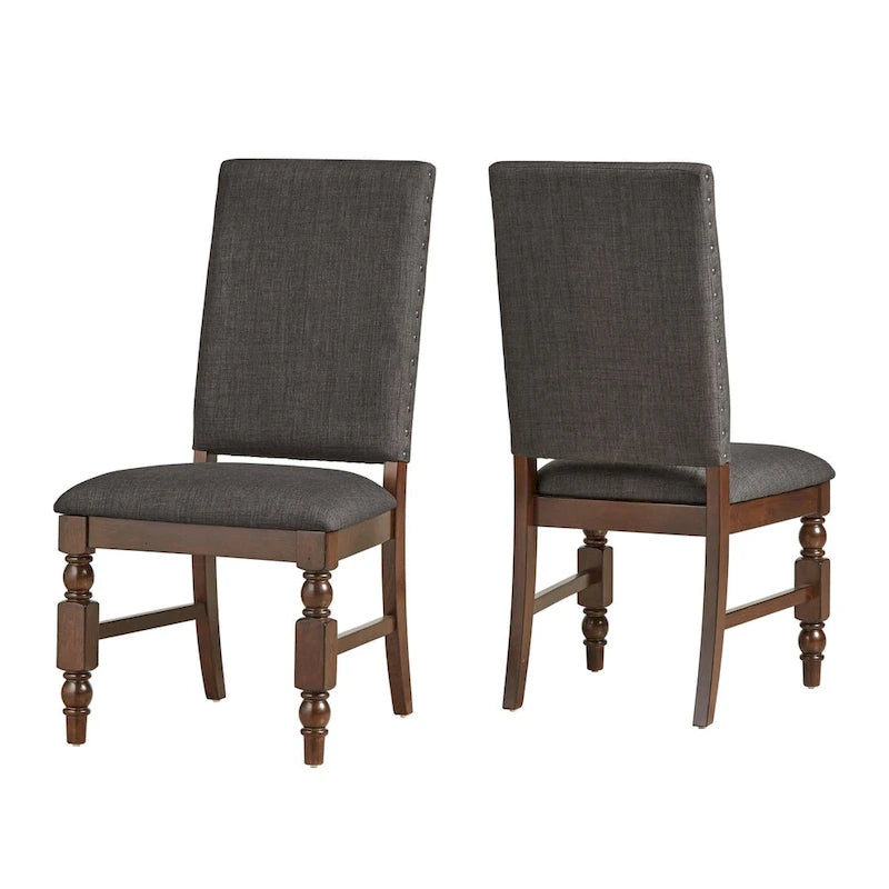 Nailhead Upholstered Dining Chairs (Set of 2) by