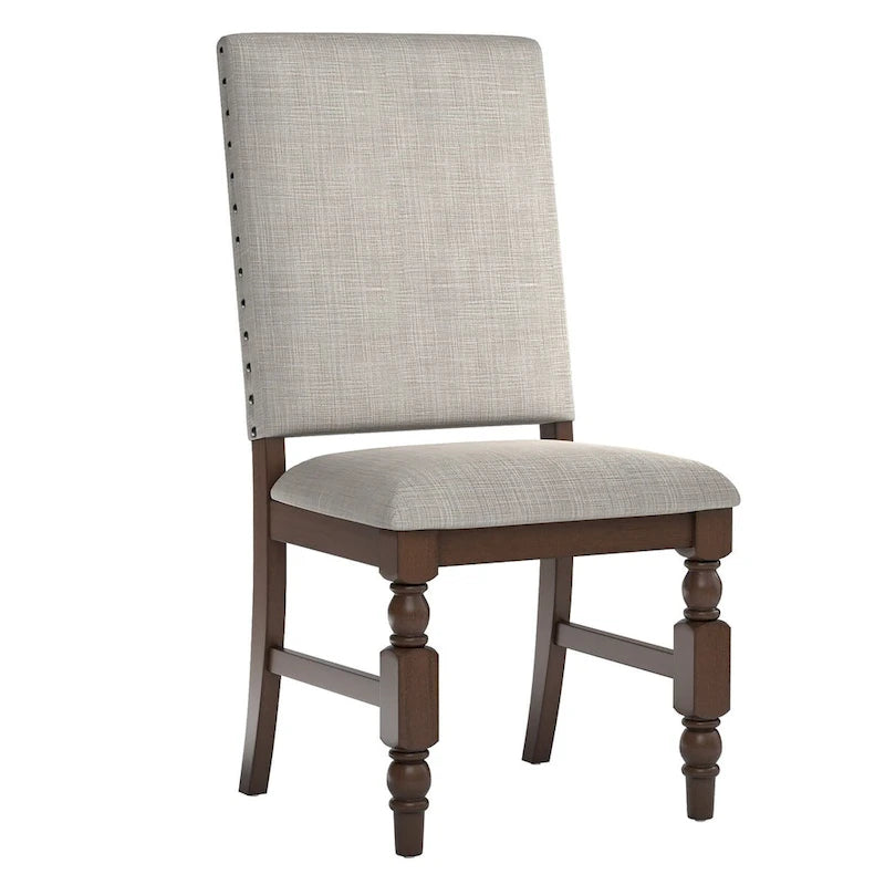 Nailhead Upholstered Dining Chairs (Set of 2) by
